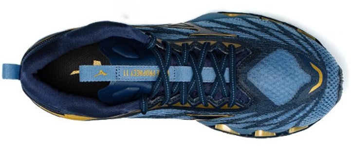 Mizuno Wave Prophecy 11 'Biru Hitam Emas' J1GC220050 Lookbook Mizuno Wave Prophecy 11 'Biru Hitam Emas' J1GC220050