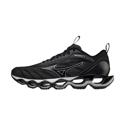 Mizuno Wave Prophecy 11 Shock Absorption Breathable Gray Silver Black