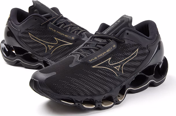 Mizuno Wave Prophecy 12 'Black Gold' J1GC238333 Shop Mizuno Wave Prophecy 12 'Black Gold' J1GC238333