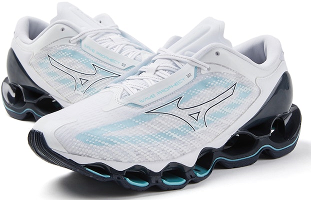 Mizuno Prophecy 12 減震透氣 低筒 跑步鞋 男女款 白色 Shop Mizuno Prophecy 12 減震透氣 低筒 跑步鞋 男女款 白色