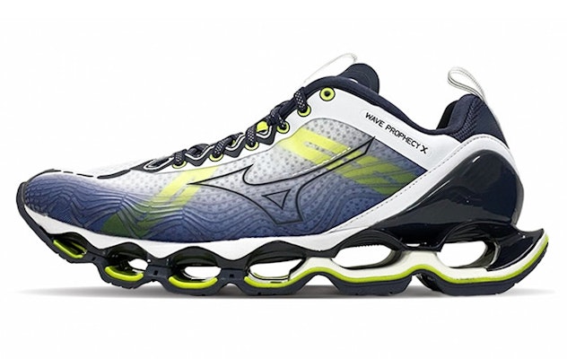 Mizuno Wave X 10 Shock Absorption Non-Slip Wear-resistant Low Tops White Green 'Black Yellow Blue' J1GC210029 Buy Mizuno Wave X 10 Shock Absorption Non-Slip Wear-resistant Low Tops White Green 'Black Yellow Blue' J1GC210029