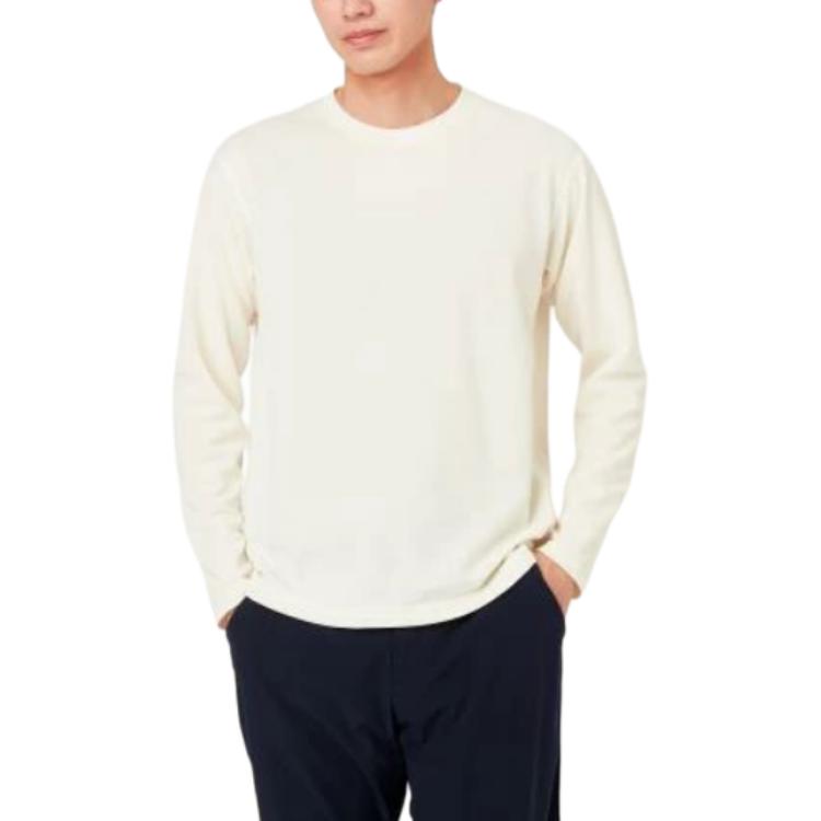 Mizuno Pure White Crewneck Long-Sleeve Sweatshirt B2MA2501-70