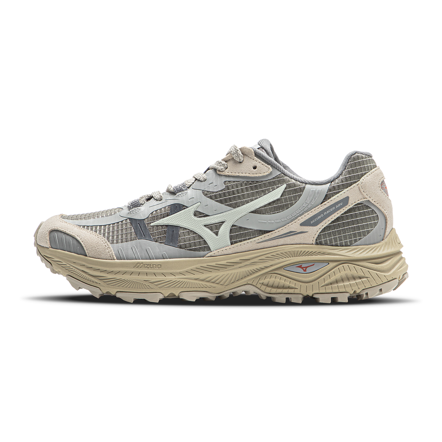 Mizuno Racer ADV Low-Top Gray Casual Running Shoes for Outdoor Comfort D1GH241209