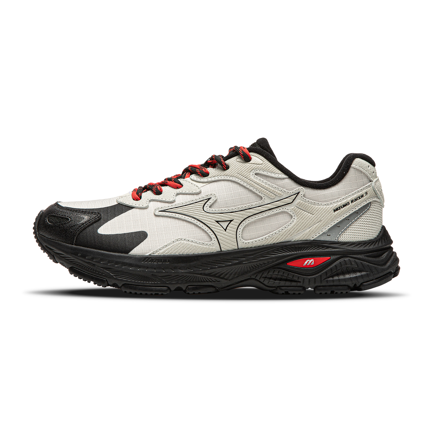 Mizuno Racer S Water-Resistant Outdoor Running Shoes Light Gray D1GH263503