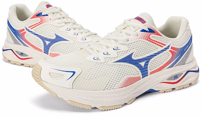 Mizuno Racer S 緩震 通風 低筒 跑步鞋 男女款 白藍紅 Purchase Mizuno Racer S 緩震 通風 低筒 跑步鞋 男女款 白藍紅