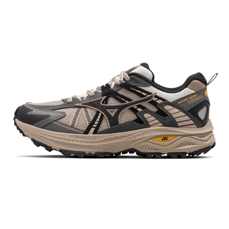 Mizuno Racer Trail Breathable Low-Top Running Shoes Light Beige D1GH223808