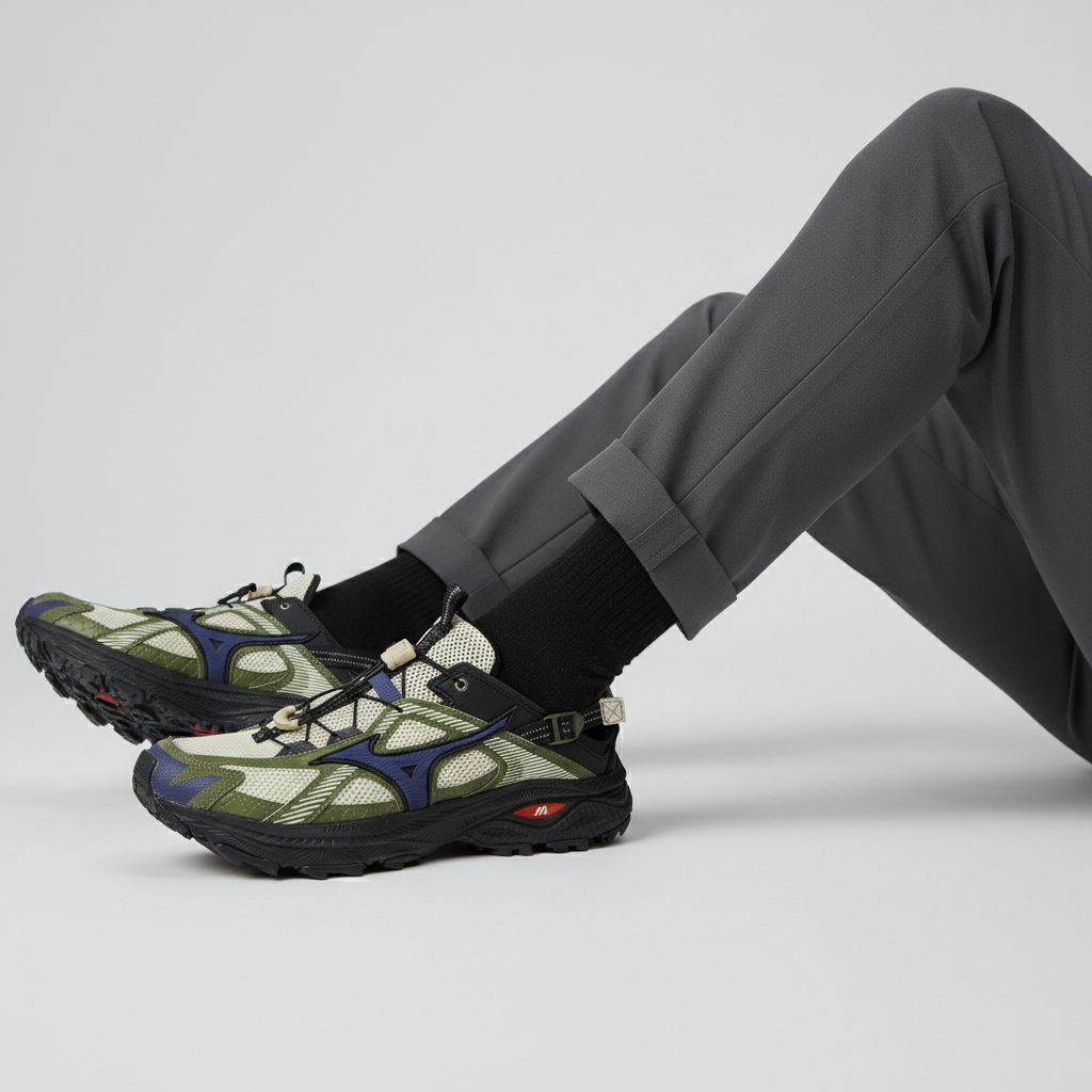 Order 美津浓 Racer Trail SE '黑绿蓝' D1GH241901