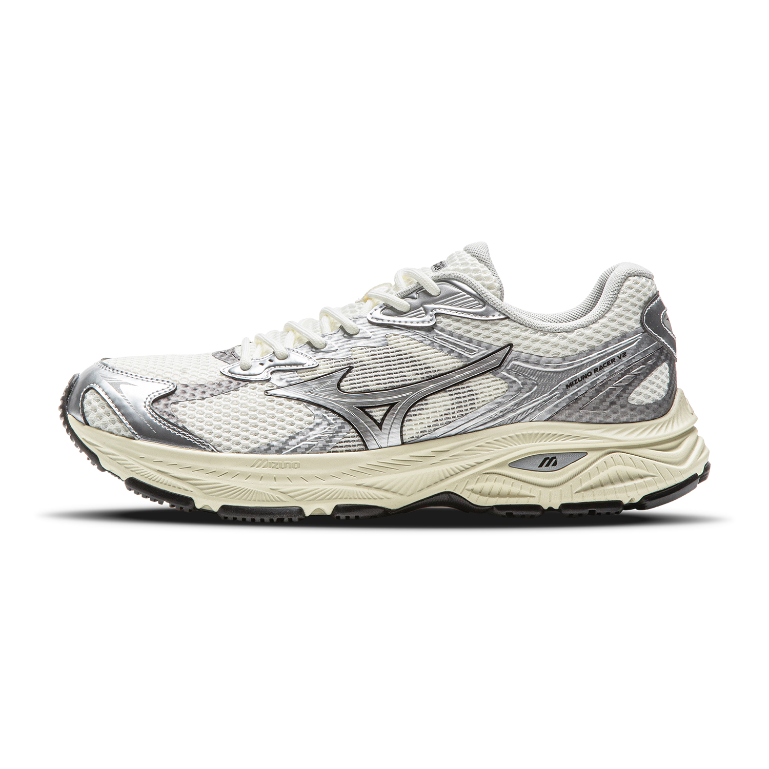 Mizuno RACER V2 Lightweight EVA Casual Running Shoes Yellow Breathable. D1GH250606