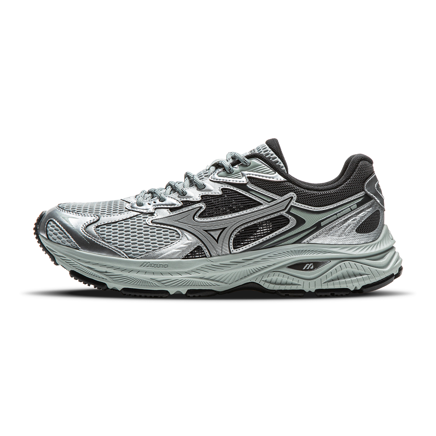 Mizuno RACER V2 Silver Lightweight Breathable Summer Running Shoes D1GH250601