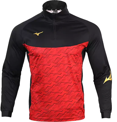 美津濃 紅黑配色透氣休閒運動長袖上衣 P2CC19Z194 Buy 美津濃 紅黑配色透氣休閒運動長袖上衣 P2CC19Z194