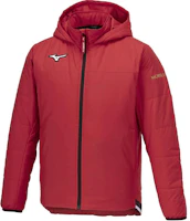 Mizuno Red Solid Logo Zip-Up Hoodie Jacket P2MEA501-62 Mizuno Red Solid Logo Zip-Up Hoodie Jacket P2MEA501-62