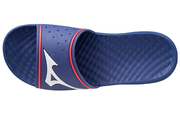 Lookbook Mizuno Relax Slide 2 ''Blauw Rood Wit'' 11GJ202099