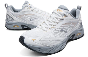 Shop Mizuno 復古機能防滑耐磨 低筒悠閒跑步鞋 男女合穿 象牙白
