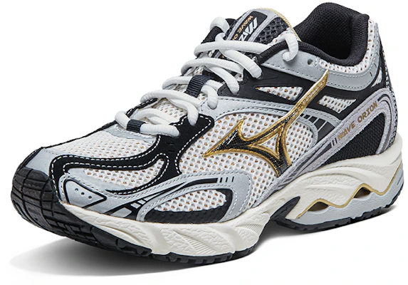 Mizuno Retro 'White Gold Black' D1GH232106 Order Mizuno Retro 'White Gold Black' D1GH232106