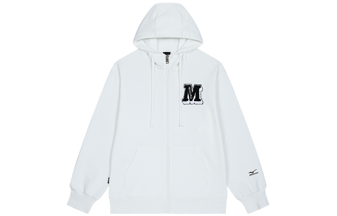 Mizuno Retro Logo Embroidered Hoodie Unisex - Outdoor Style A2CC2554