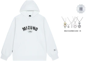 Mizuno Retro Logo Print Loose-Fit Hoodie Unisex Classic Outdoor Pullover A2CA2620 Mizuno Retro Logo Print Loose-Fit Hoodie Unisex Classic Outdoor Pullover A2CA2620