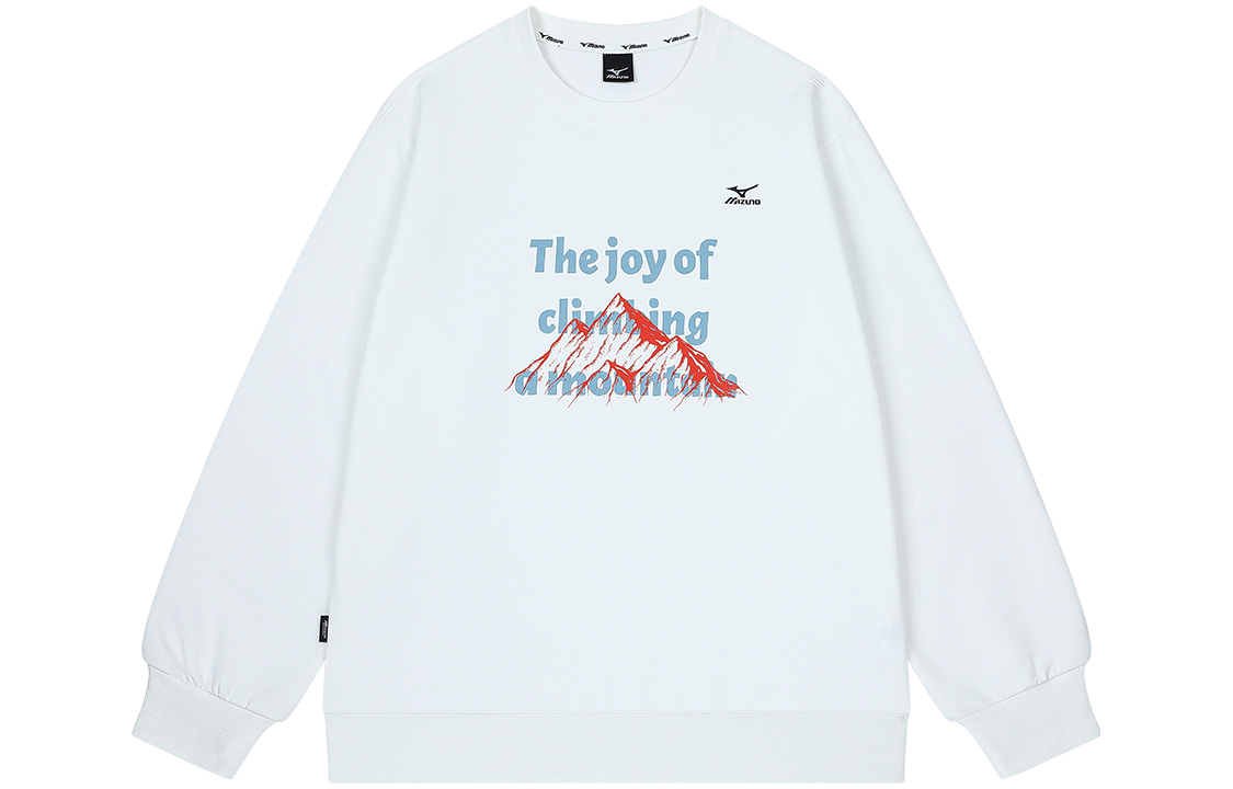 Mizuno Retro Mountain Logo Print Crewneck Sweatshirt Unisex - Fall Collection A2CA2553