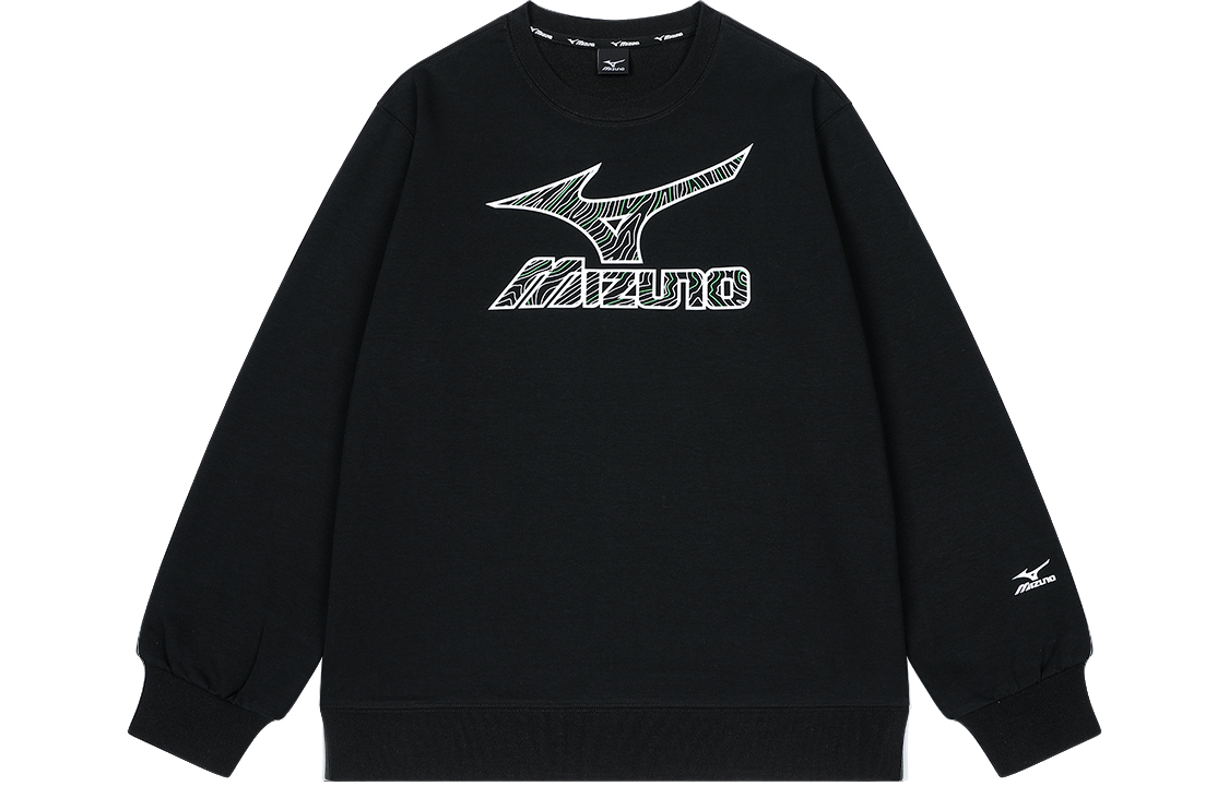 Mizuno Retro Outdoor Logo Print Loose-Fit Long Sleeve Sweatshirt Unisex A2CA2531