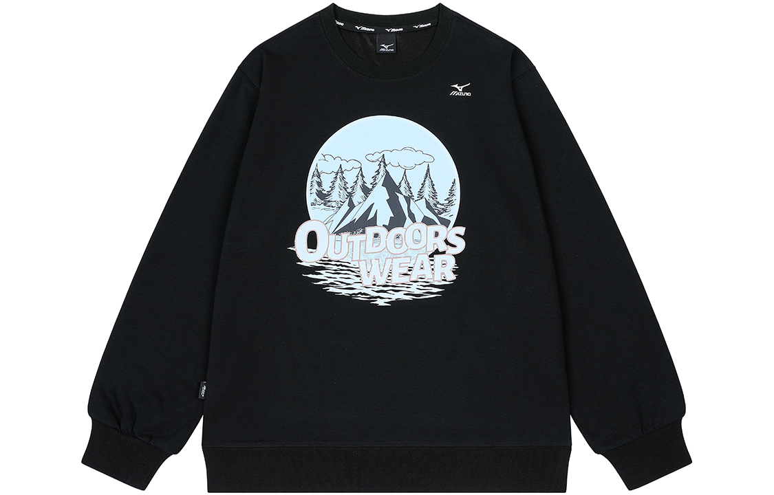 Mizuno Retro Outdoor Scenic Print Pullover Sweatshirt Unisex A2CA2546