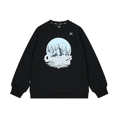 Mizuno Retro Outdoor Scenic Print Pullover Sweatshirt Unisex A2CA2546