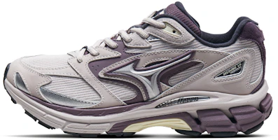 Mizuno Retro Running Shoes Low-Top Anti-Slip Cushion Light Gray Purple D1GH241104 Mizuno Retro Running Shoes Low-Top Anti-Slip Cushion Light Gray Purple D1GH241104