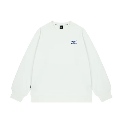 Mizuno Retro Snow Mountain Graphic Crewneck Sweatshirt Unisex Casual Outdoor Wear A2CA2A70