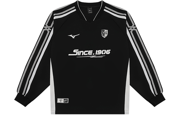Mizuno Retro Waterproof Loose-Fit Long-Sleeve Football Jersey Unisex K2CE43D4