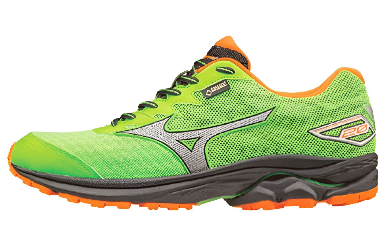 Mizuno Rider 20 GTX Low Tops Wear-resistant Green Orange J1GC177404