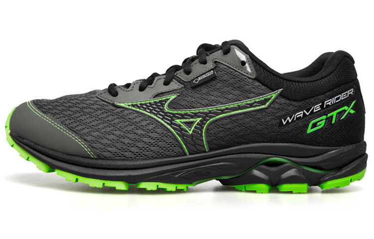 Mizuno Rider GTX Black/Green J1GC187905