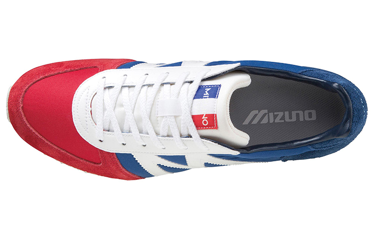 Lookbook Sepatu Lari Mizuno Rendah 'Biru Putih Merah' D1GF211715