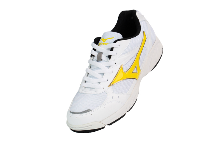 Lookbook Sepatu Lari Mizuno Rendah 'Putih Kuning' 29KN13545