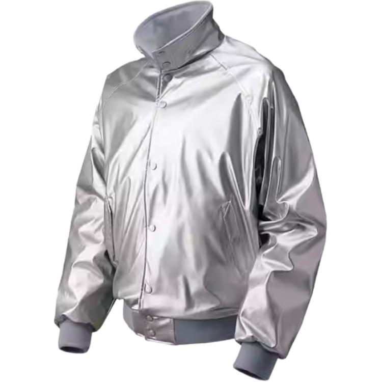 Mizuno Silver Goose Down Raglan Long Sleeve Jacket Unisex Solid Color 52WM226-03