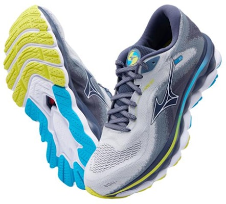 Mizuno Wave Sky 7 'Kelabu Biru Kuning' J1GC230201 Lookbook Mizuno Wave Sky 7 'Kelabu Biru Kuning' J1GC230201