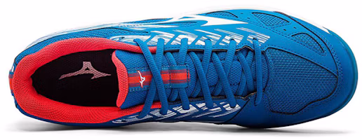 Lookbook Mizuno Sky Blaster 2 舒適耐磨防滑羽球鞋 通用款 藍白