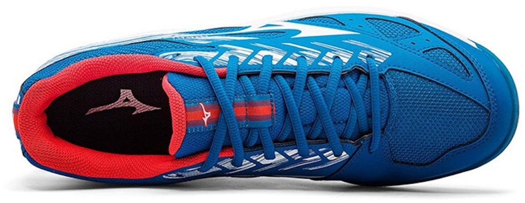 Mizuno Sky Blaster 2 舒適耐磨防滑羽球鞋 通用款 藍白 Lookbook Mizuno Sky Blaster 2 舒適耐磨防滑羽球鞋 通用款 藍白