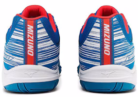 Shop Mizuno Sky Blaster 2 舒適耐磨防滑羽球鞋 通用款 藍白