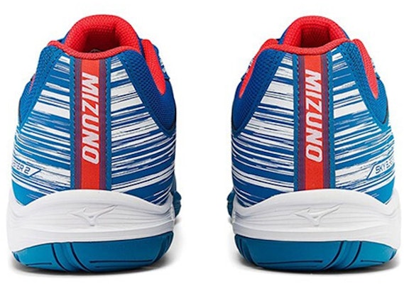 Mizuno Sky Blaster 2 舒適耐磨防滑羽球鞋 通用款 藍白 Shop Mizuno Sky Blaster 2 舒適耐磨防滑羽球鞋 通用款 藍白