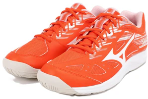 Lookbook Mizuno Sky Blaster 2 舒適耐磨羽毛球鞋 男女同款 橙白