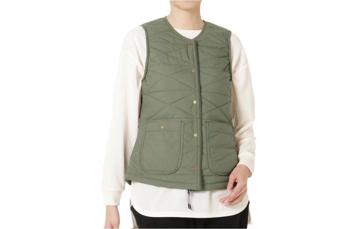 Mizuno Sleeveless Button-Up Jacket Green B2ME173337