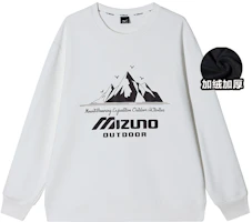 Mizuno Snow Mountain Logo Fleece Crewneck Sweatshirt Winter Unisex A2CA2585 Mizuno Snow Mountain Logo Fleece Crewneck Sweatshirt Winter Unisex A2CA2585
