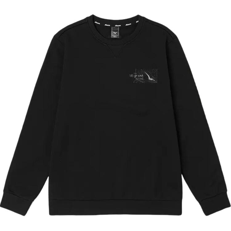 Mizuno Solid Color Crewneck Pullover Sweatshirt - Stylish & Comfortable D2CC24M2