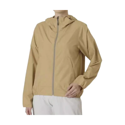 Mizuno Solid Color Hoodie Zip-Up Jacket Seaweed Beige B2ME125149