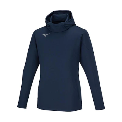 Mizuno Solid Logo Printed Hoodie Unisex Navy Blue 32MCA11914
