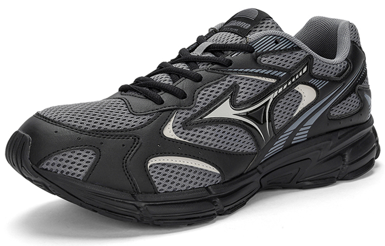 Lookbook Mizuno Speed 2K 舒適潮流 防滑耐磨 低筒 運動休閒鞋 男女同款 黑灰