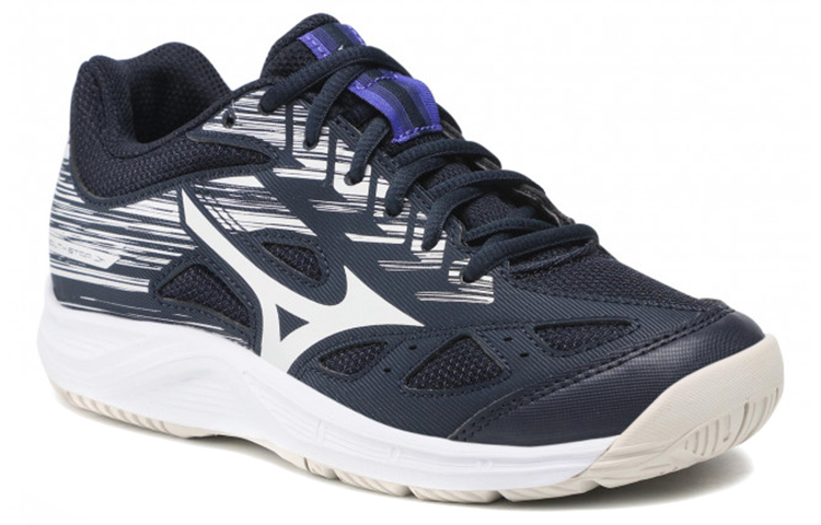 Order Mizuno Stealth Star Junior Scarpe Antiscivolo Resistenti Blu Profondo Bianco X1GC210702