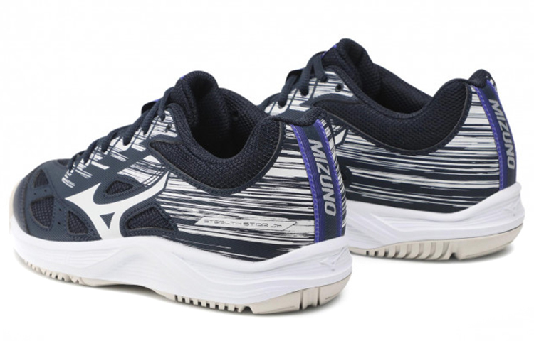 Shop Mizuno Stealth Star Junior Scarpe Antiscivolo Resistenti Blu Profondo Bianco X1GC210702
