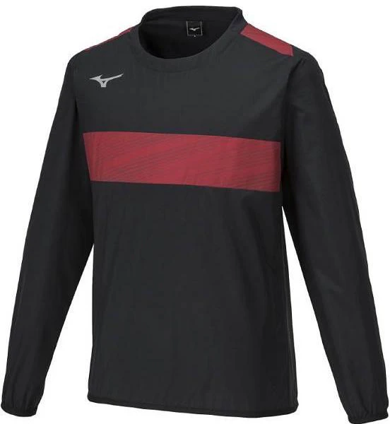 mizuno-striped-logo-print-crewneck-sweatshirt-unisex-black-red-p2-mea-300-96