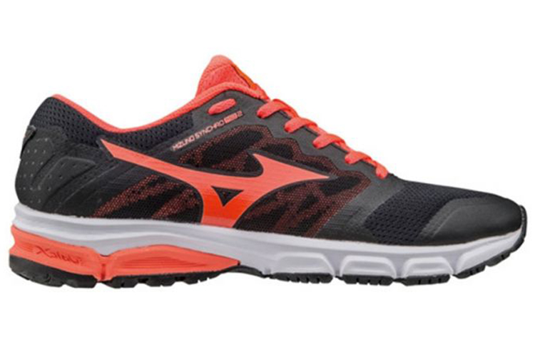 Mizuno Synchro MD 2 Low Tops Wear-resistant Black Orange 圖 2