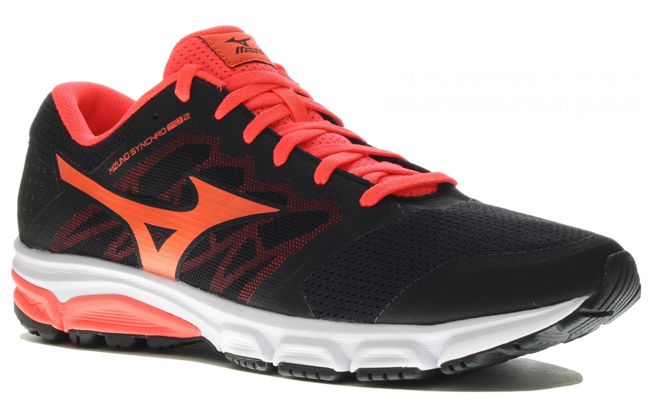 Mizuno Synchro MD 2 Low Tops Wear-resistant Black Orange 圖 3