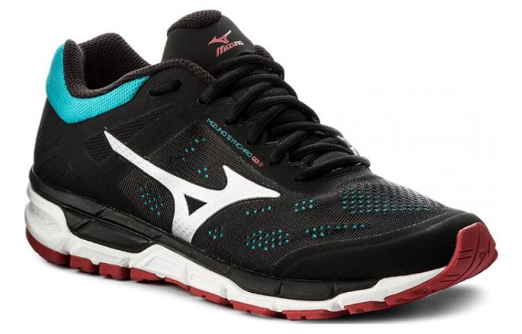 Lookbook Mizuno Synchro Mx2 舒適流行 防滑耐磨 低筒 跑步鞋 黑藍
